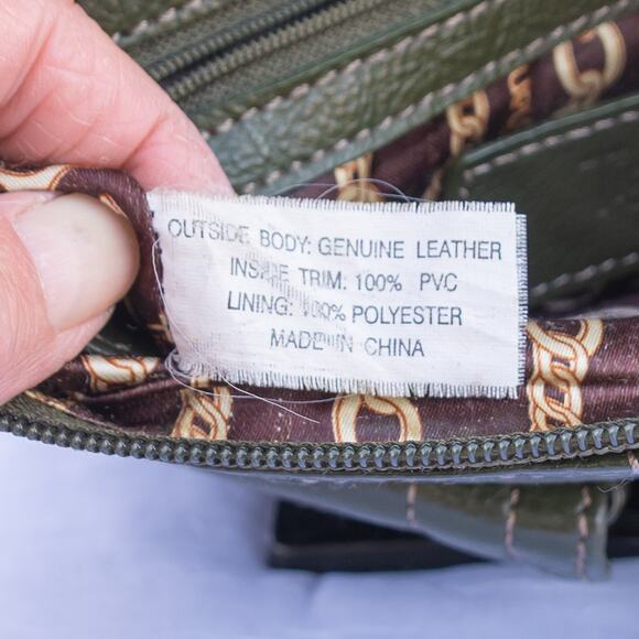 Small Green Purse TIGNANELLO Crossbody Bag With Organizer Leather - Picture 8 of 8